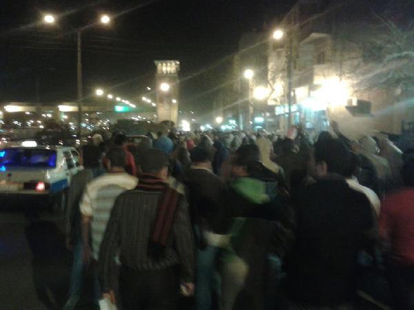 مسيرة ليلية “ببني سويف” ضد الانقلاب