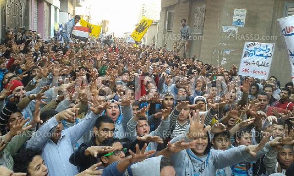 مسيرة لـ”تحالف دعم الشرعية” بـ”أبو كبير” لرفض الانقلاب