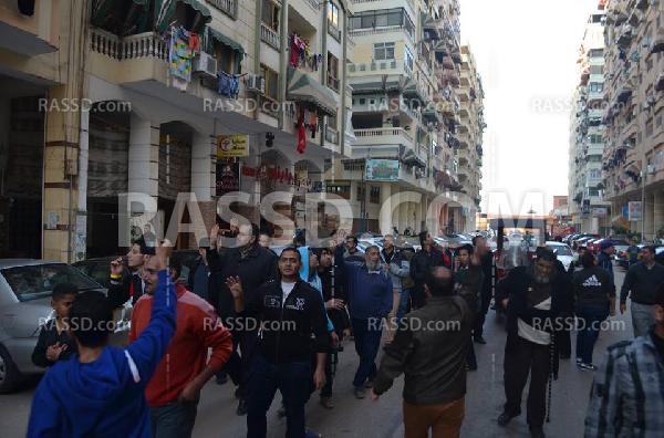 مسيرة منددة بالانقلاب العسكري ببورسعيد