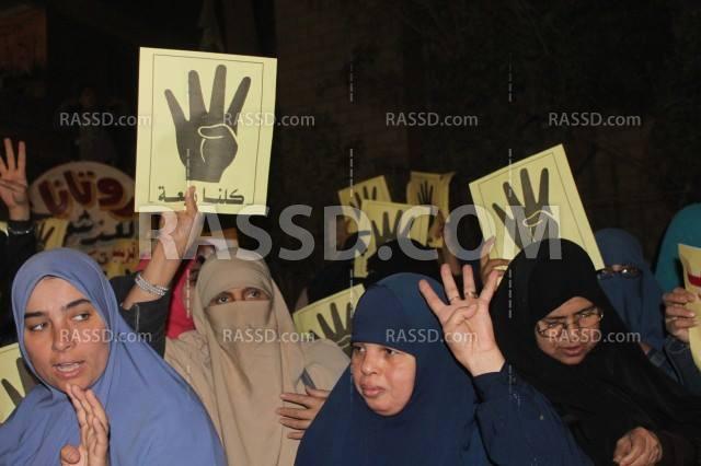 مسيرة لأهالي شبرا منددة بالانقلاب العسكري