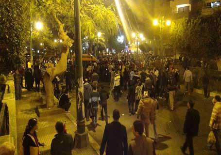 توقف الاشتباكات بين المتظاهرين وقوات الأمن على كورنيش النيل