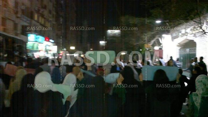 مسيرة مناهضة للانقلاب العسكري بـ”المنصورة”