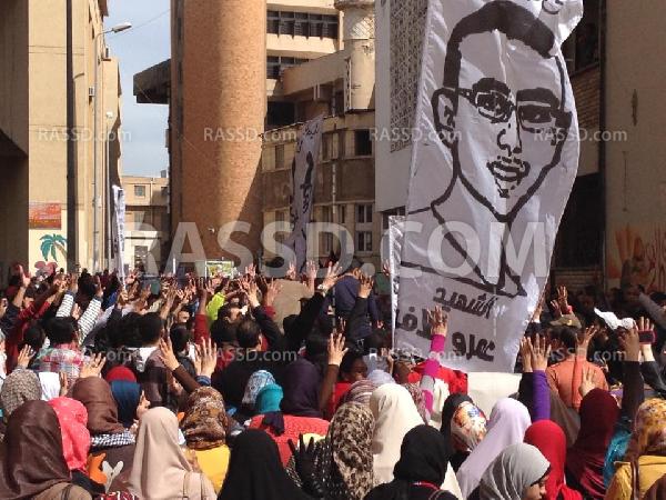 مسيرة حاشدة لطلاب المجمع النظري بالأسكندرية منددة بالانقلاب