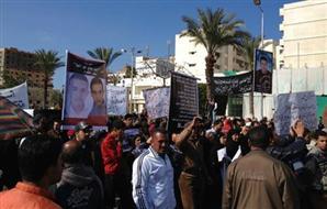 مسيره سلمية لأصدقاء “عبد الرحمن” ببورسعيد تندد بالشرطة