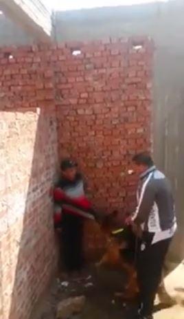 فيديو.. مصري يعذب جاره بالكلب لتخويفه