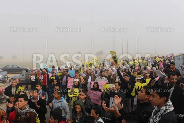 أهالي الشرقية يتظاهرون رفضا للانقلاب العسكري