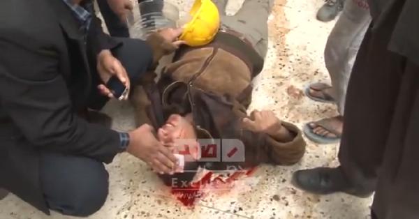 إصابة أحد شباب الإخوان بالمقطم