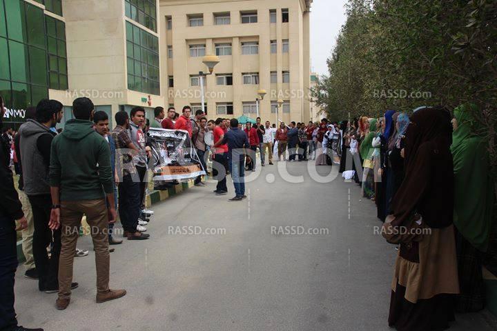 وقفة احتجاجية لطلاب جامعة النهضة ببني سويف اليوم