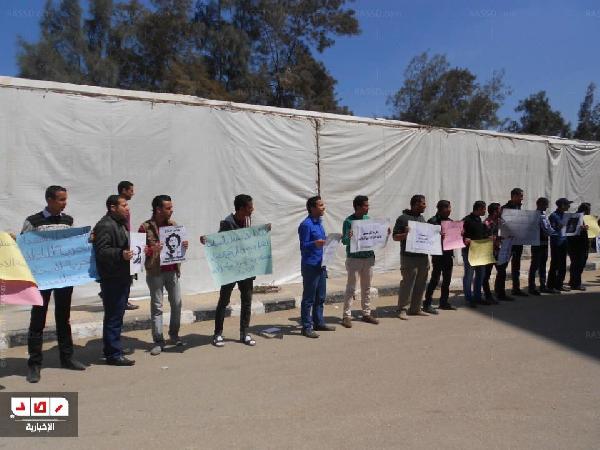 “التيار الشعبي” بجامعة دمنهور يحتجون على اللائحة الطلابية