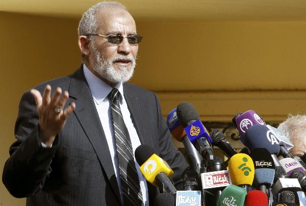 مرشد الاخوان: لو كان لدينا ميليشيات لواجهنا المعتدين