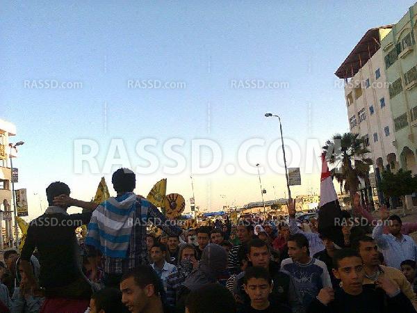 مسيرة حاشدة لطلاب دمياط تنديدا بحكم العسكر