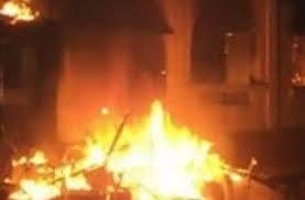 مجهولون يحرقون مقر حملة دعم السيسي في بورسعيد