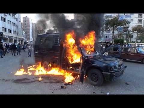 وزير داخلية الانقلاب : سنعوض الضباط الذين احترقت سياراتهم