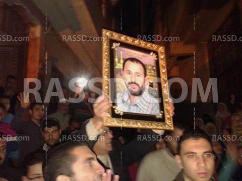 وقفة مناهضة للانقلاب بجوار منزل شهيد رابعة بدكرنس