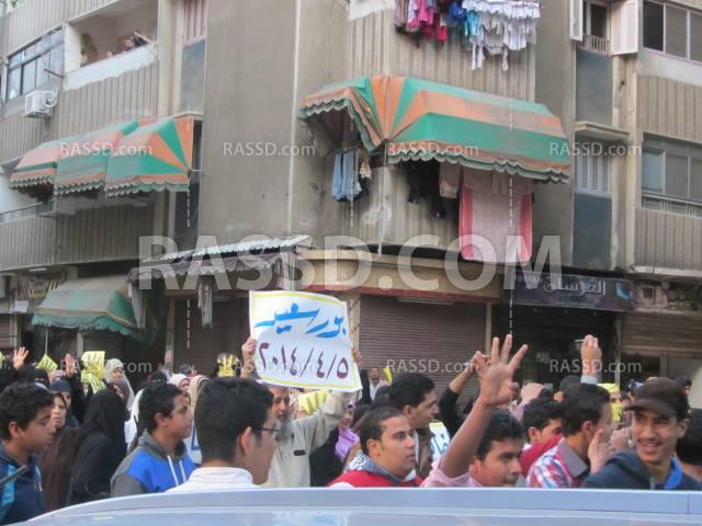 مسيرة مناهضة للانقلاب ببورسعيد بمشاركة أولتراس ربعاوي