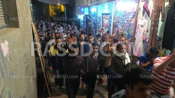 مسيرة ليلية منددة بالانقلاب العسكري بالفيوم