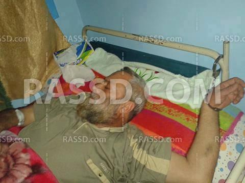 أمن الانقلاب يقيد معتقل مريض بسرير المستشفي