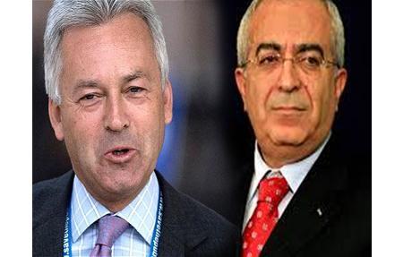 سلام فياض يلتقي بوزير التنمية البريطاني في رام الله