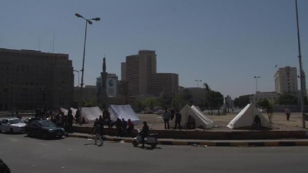 هدوء وسيولة مرورية في ميدان التحرير