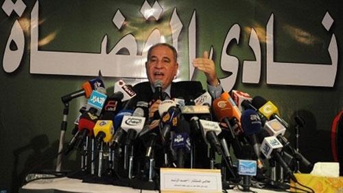 بالفيديو..الزند يشكر حزب النور ويقف لتحيته مع القضاة