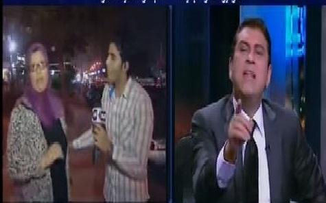 فيديو..مشاجرة بين مواطنة ومعتز الدمرداش علي الهواء