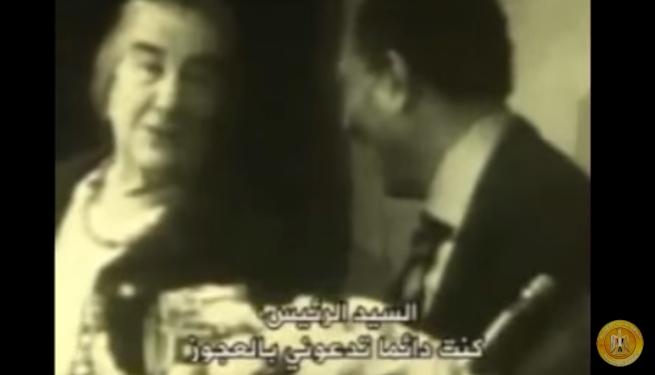 “إسرائيل بالعربية” تنشر فيديو للسادات وجولدا مائير بمناسبة عيد ميلادها
