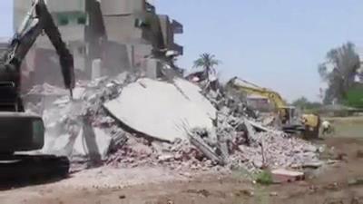 قوات أمن الانقلاب تهدم مسجدًا بالمنوفية