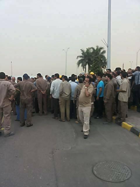 اعتصام جزئى بمصنع “عز” للحديد بالمنوفية