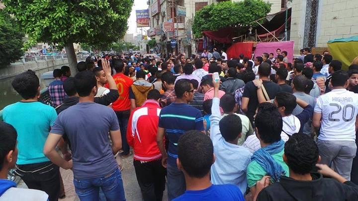 مسيرات حاشدة بالفيوم رفضا للانقلاب العسكري