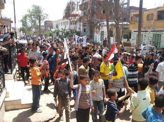 مظاهرة بقرية “الشبول” ضد الغلاء و تجاوزات العسكر