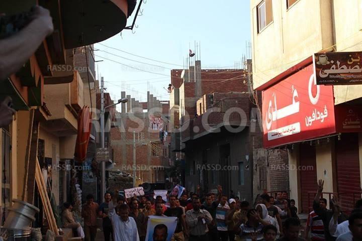 مسيرة حاشدة لرافضي الانقلاب بالقليوبية