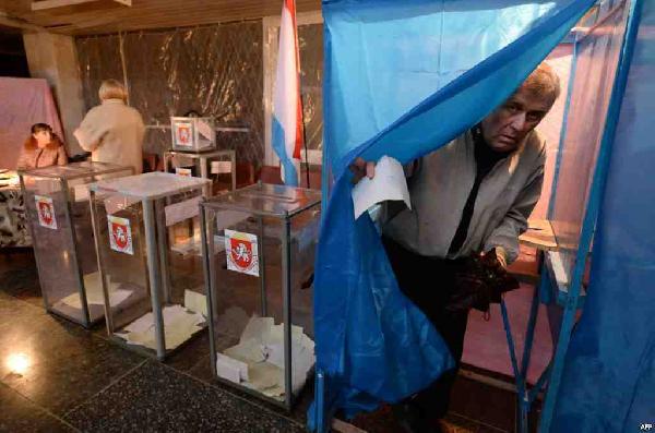 انتهاء عملية التصويت على انفصال “دونتيسك”عن أوكرانيا