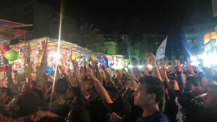 مسيرة لرافضي الانقلاب بحلوان