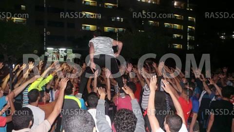 أمن الانقلاب يعتدي على مظاهرة لطلاب المدينة الجامعية بالأزهر