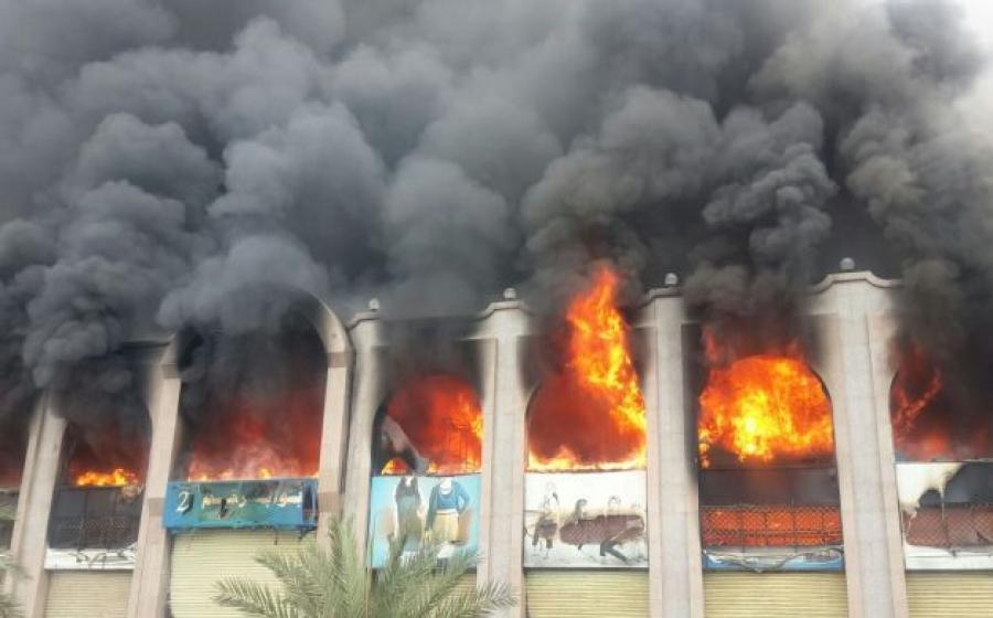 التعليم: حريق بمدرسة في الدقي بسبب انفجار أسطوانة غاز