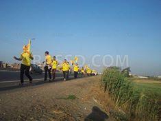 ماراثون رياضي على الطريق الزراعي بالبحيرة رفضا للانقلاب