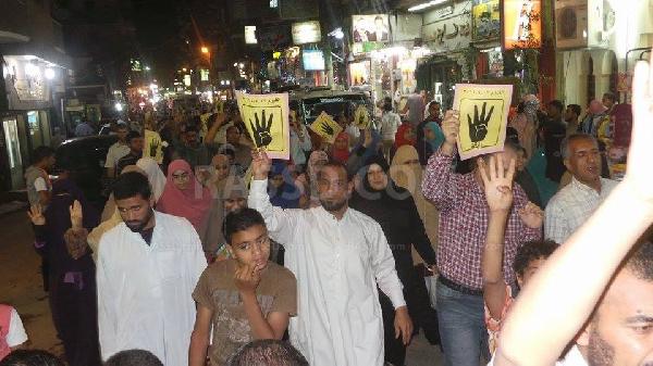 مسيرة ليلة مناهضة للانقلاب بالفيوم