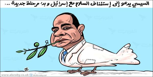 السيسي حمامة سلام.. أزمة الصحافة المصرية.. أبرز كاريكاتيرات اليوم