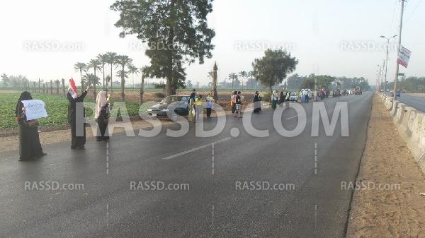 سلسلة صباحية في “أجا” بالدقهلية رفضا للانقلاب العسكري