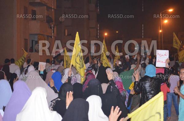 مسيرة ليلية ضد الانقلاب ببرج العرب