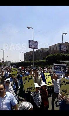 تظاهرة مناهضة للانقلاب بمدينة نصر