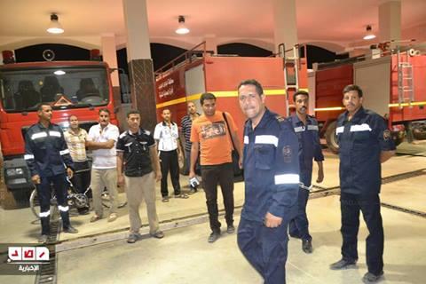 مواطن يعتدي بالضرب على قوات الدفاع المدني بالوادي الجديد