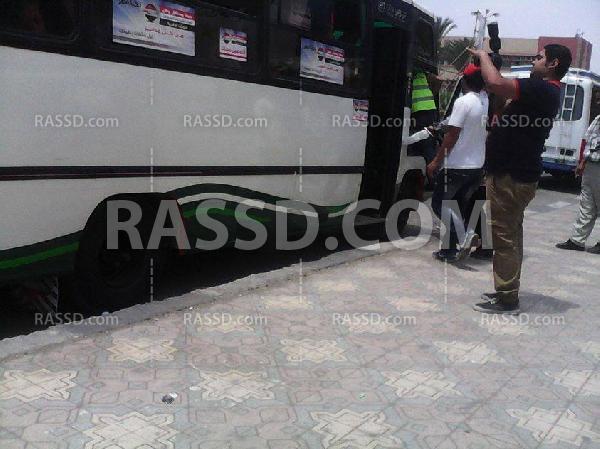 أتوبيسات أمام ديوان محافظة بورسعيد لحشد المواطنين للتصويت