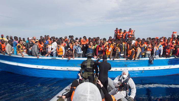 إنقاذ اكثر من 3300 مهاجر في البحرالمتوسط