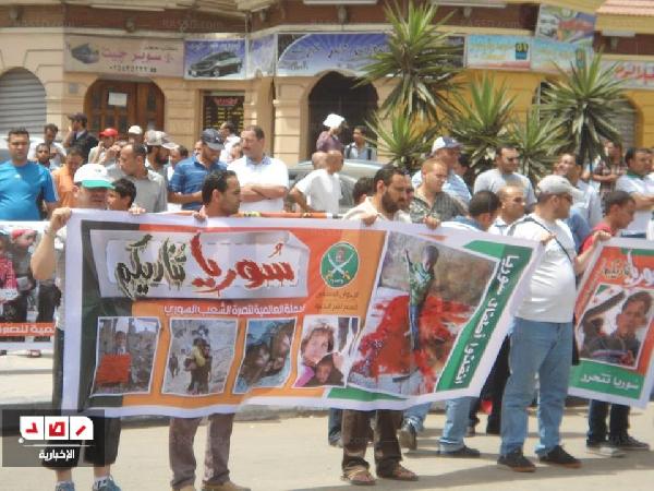 قوى سياسية بالإسكندرية تنظم وقفة لدعم الثورة السورية