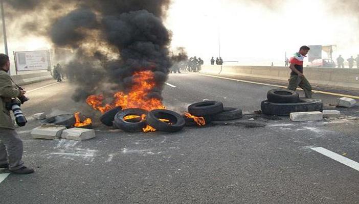 قطع طريق “شبين” بعد تقاعس الشرطة عن إنقاذ غريق