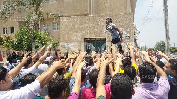 صور | فعالية مناهضة للانقلاب لطلاب الأزهر بتفهنا الأشراف