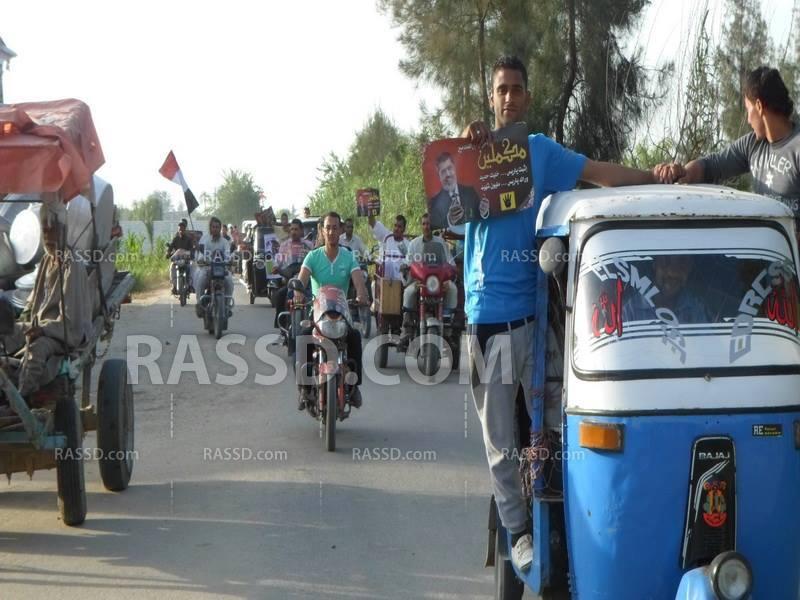 مسيرة ضد الانقلاب بـ”السيارات والدراجات البخارية” بالبحيرة