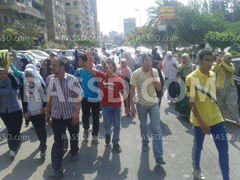 مسيرة لطلاب المدارس بـ”مدينة نصر” لرفض الانقلاب