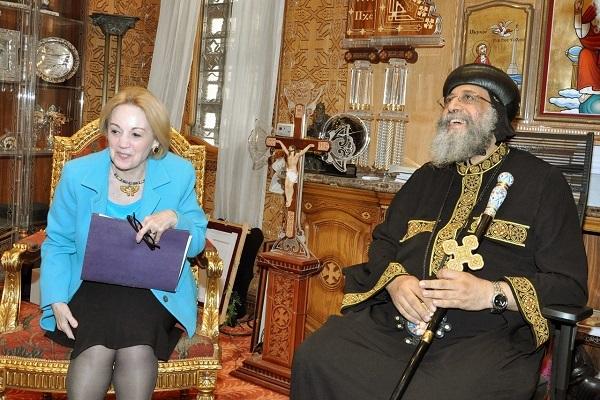 بالفيديو.. تواضروس: لقائي مع السفيرة الأمريكية ليس بسبب 30 يونيو